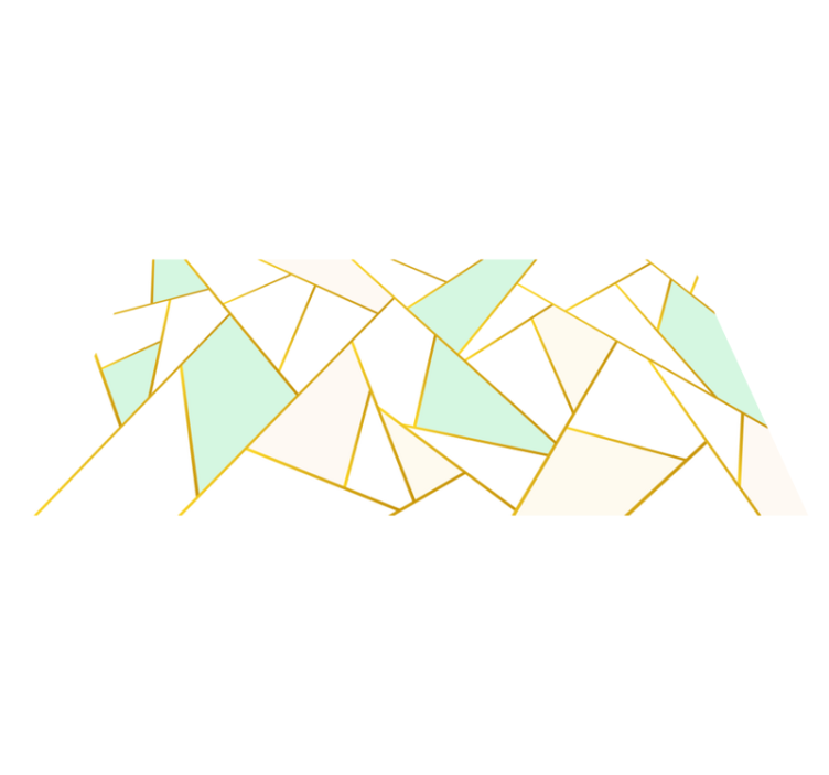 Hranatá pastelová mozaika Geometrický vinylový koberec - TenStickers