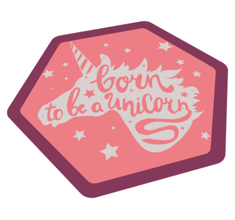 Narozený jednorožec Vinylový koberec do školky - TenStickers