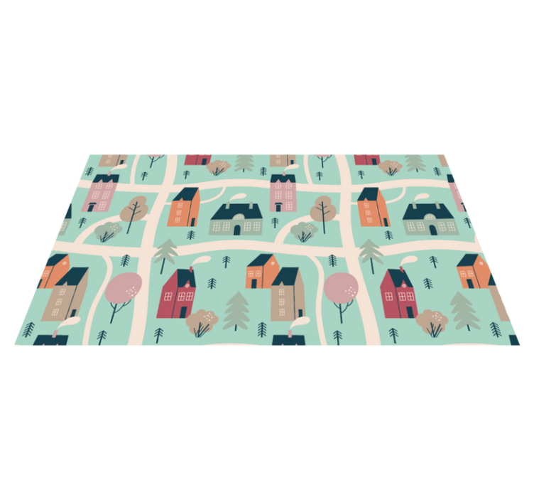 Roztomilé děti silniční mapa vzor silniční koberec - TenStickers