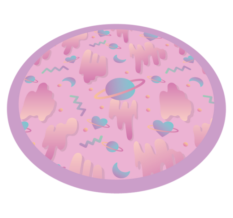 Planetární hrací doba Vinylový koberec do školky - TenStickers