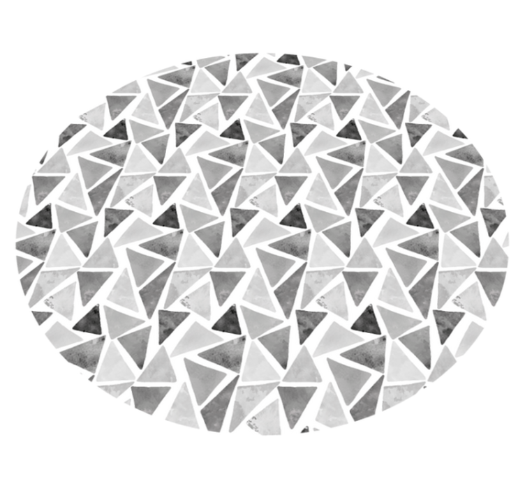 šedé tóny trojúhelníky geometrické vinylové koberce - TenStickers