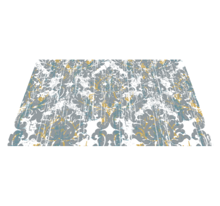 Kreslení rukou šedý moderní koberec - TenStickers