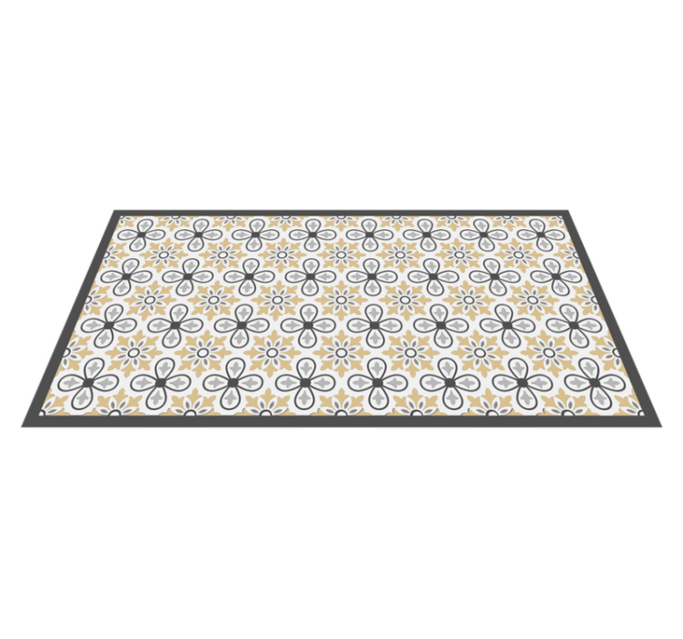 Starožitný květinový vinylový koberec - TenStickers