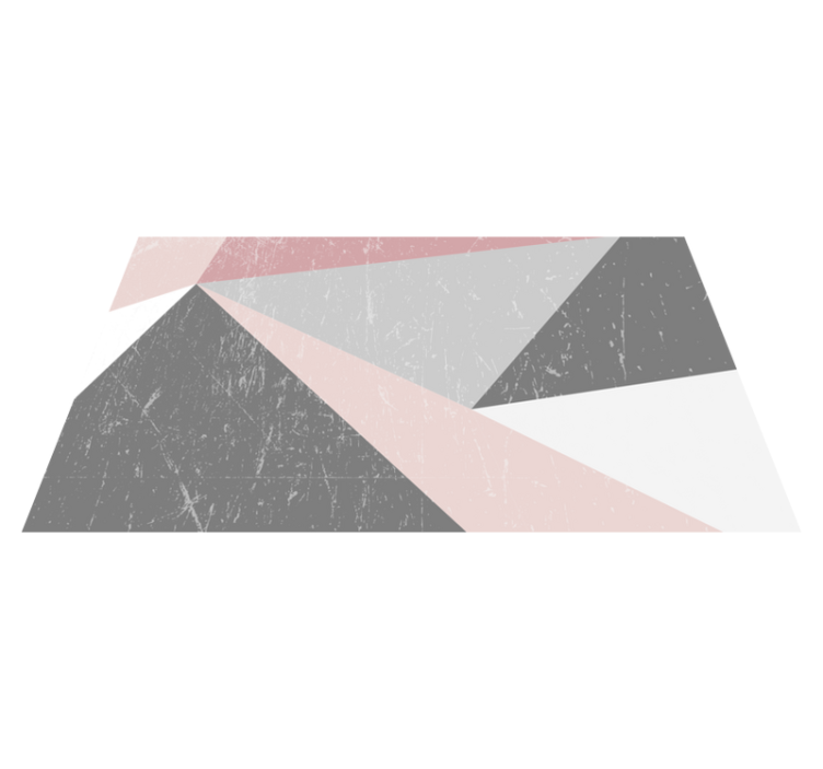 Překrytí geometrických tvarů Geometrický vinylový koberec - TenStickers