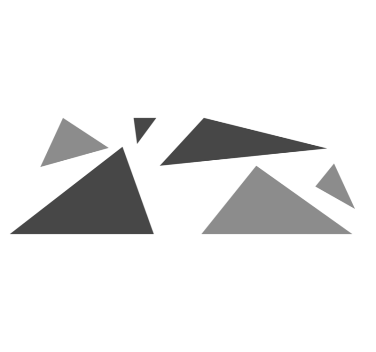 šedé trojúhelníkové geometrické vinylové koberce - TenStickers