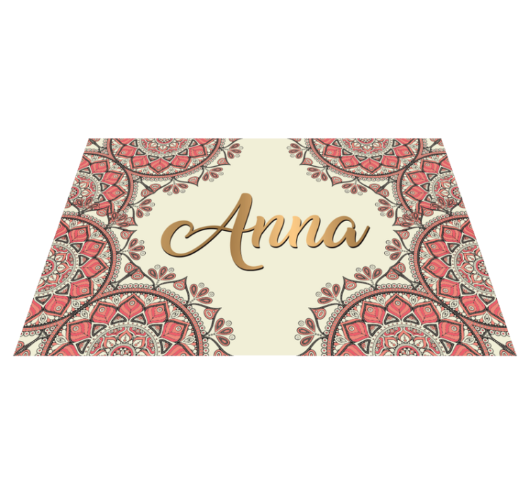 Orientální mandala design mandala vinylový koberec - TenStickers