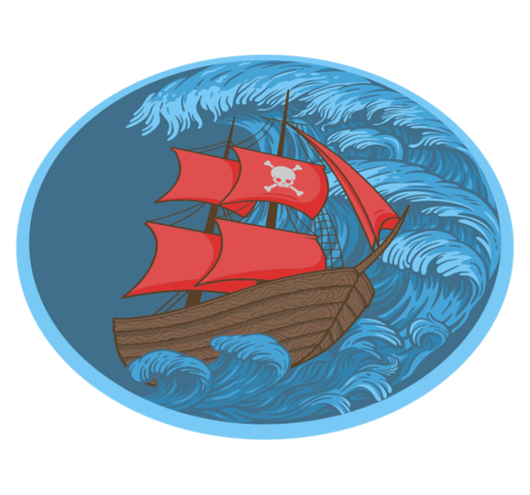 Vinylový koberec pro pirátskou loď - TenStickers