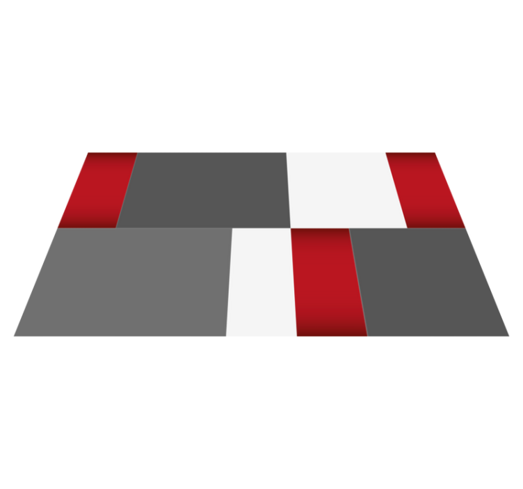 Minimalistické bloky Minimalistický vinylový koberec - TenStickers