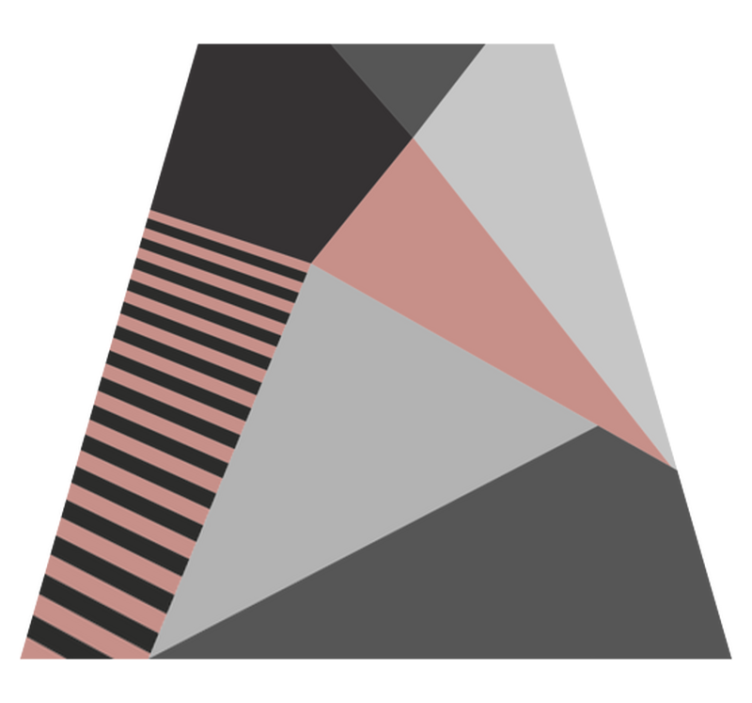 Trojúhelníkový geometrický motiv Moderní vinylový koberec - TenStickers