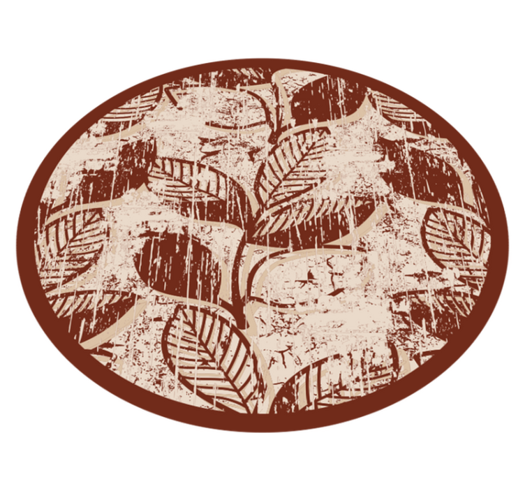 Stylové vzory listů Přírodní vinylový koberec - TenStickers