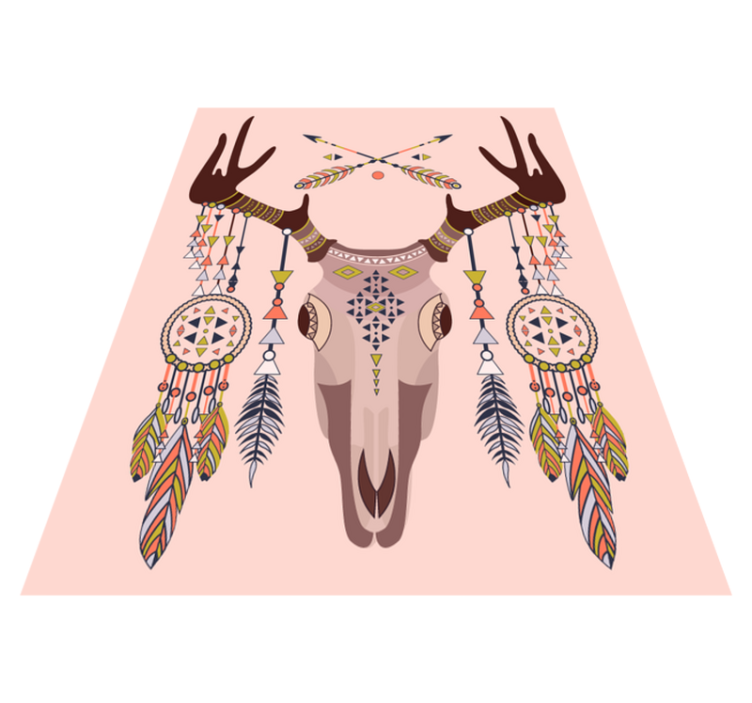 Vinylový koberec z jelení lebky - TenStickers