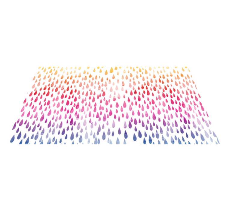 Barevný kapky mozaikový vinylový koberec - TenStickers