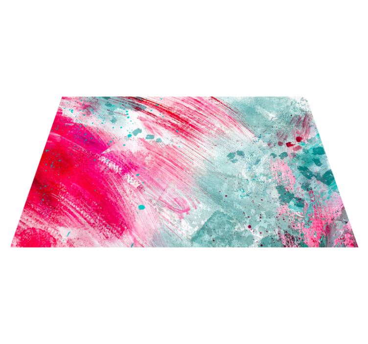 Barevný umělecký vzor mozaikový vinylový koberec - TenStickers