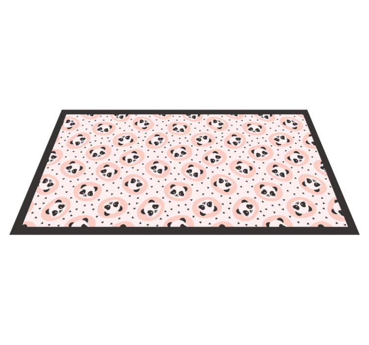 Obličeje pandího mláděte Zvířecí vinylový koberec - TenStickers