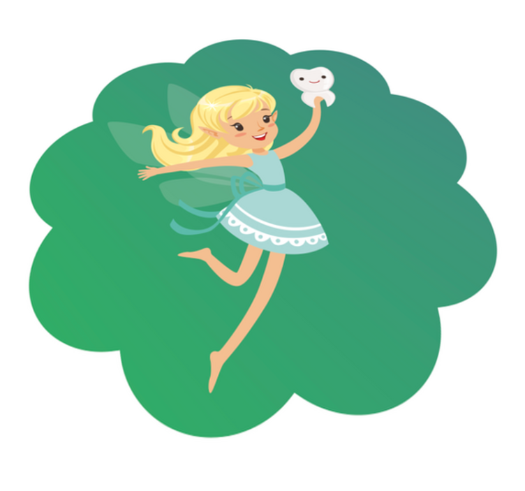 Fantazie zoubkové víly Vinylový koberec pro děti - TenStickers