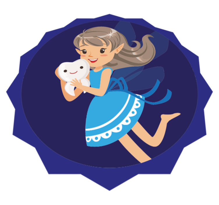 Dobrodružství zoubkové víly Vinylový koberec pro děti - TenStickers