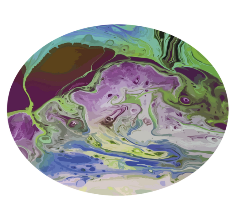 Vícebarevný vlnový koberec moderní koberec - TenStickers