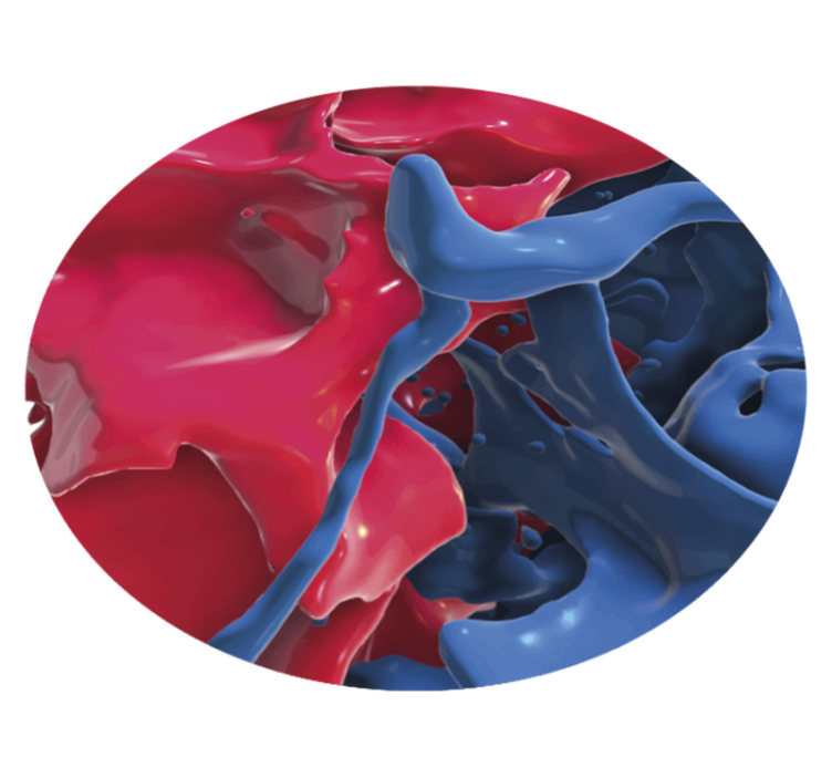 Abstraktní barevný proud Vinylový koberec s texturou - TenStickers