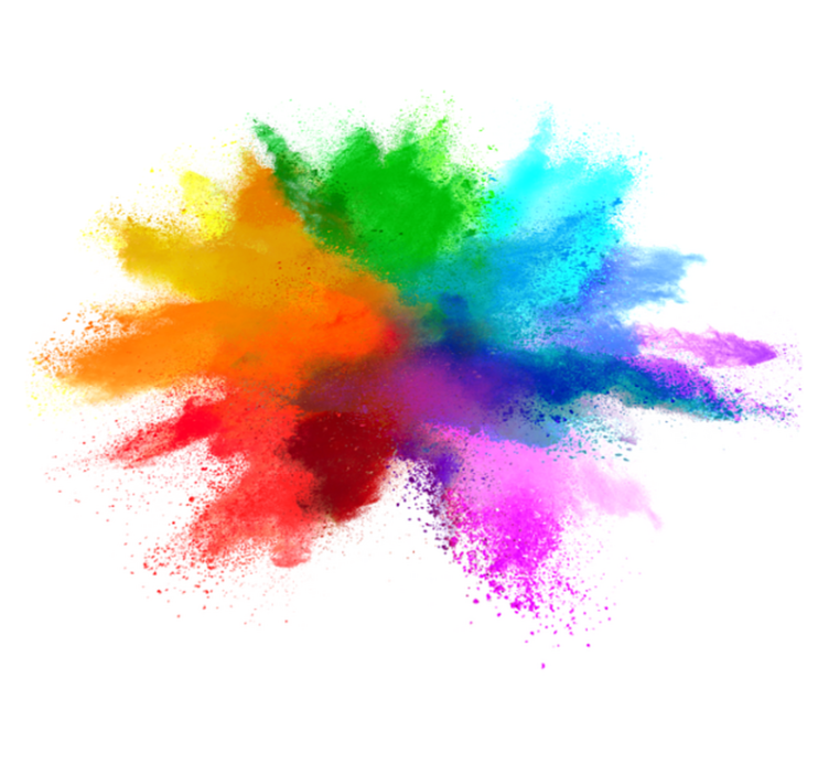 Barevný výbuch moderní vinylový koberec - TenStickers