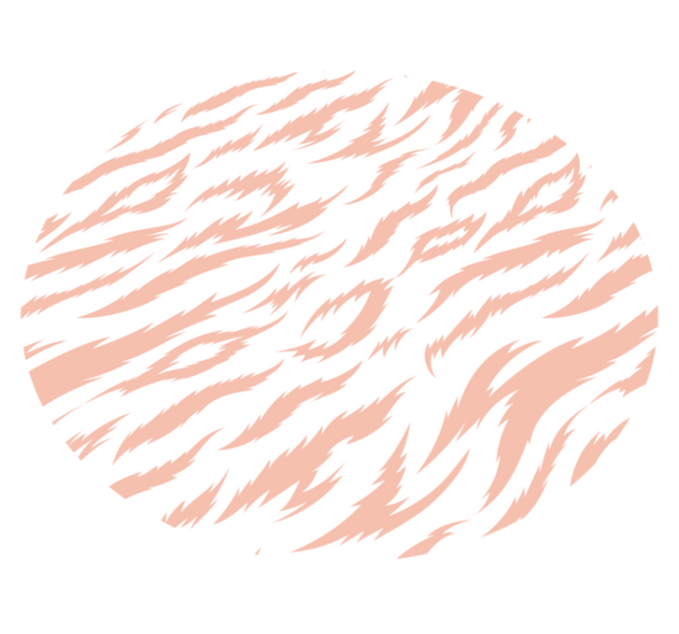 Růžový zvířecí vinylový koberec se zvířecím potiskem - TenStickers