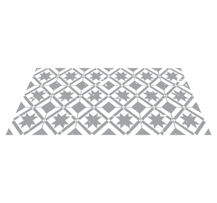 Hvězdicové vzorované dlaždice Mozaikový vinylový koberec - TenStickers