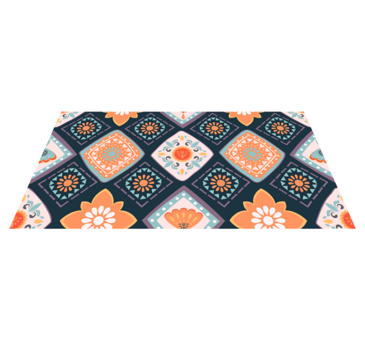 živý květinový vzor Koupelnový vinylový koberec - TenStickers