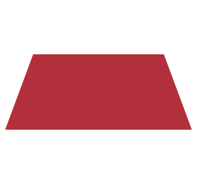 červený obdélníkový moderní koberec - TenStickers