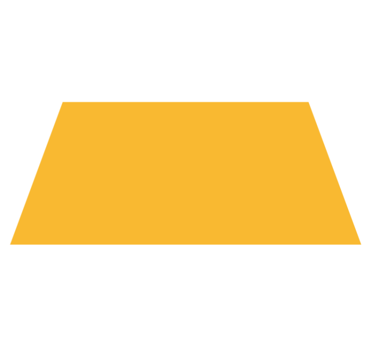 žlutý obdélník moderní koberec - TenStickers