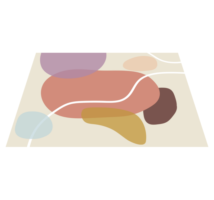 Organické tvary Moderní vinylový koberec - TenStickers