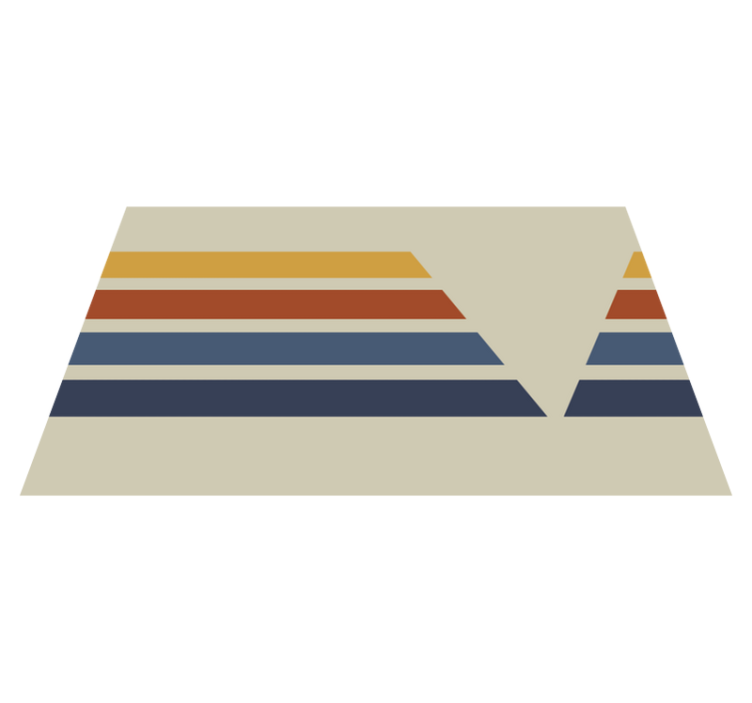 Motiv šípových pruhů Geometrický vinylový koberec - TenStickers