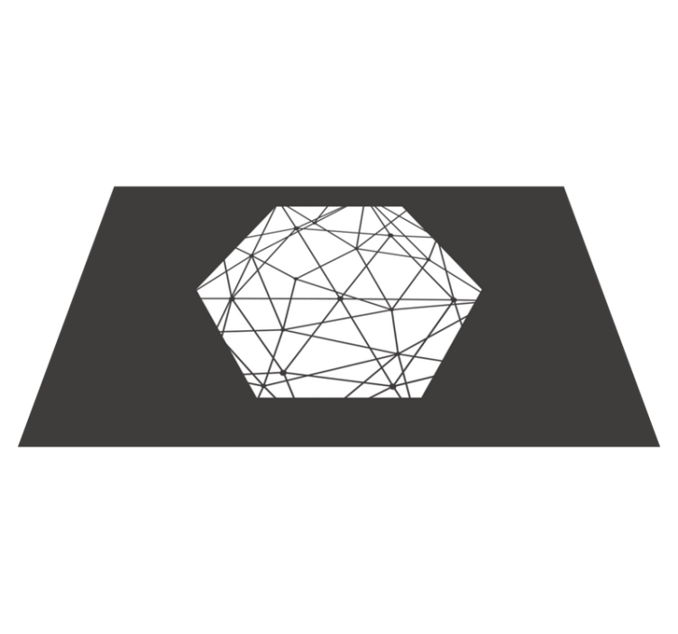 Severský styl šestiúhelník severský vinylový koberec - TenStickers