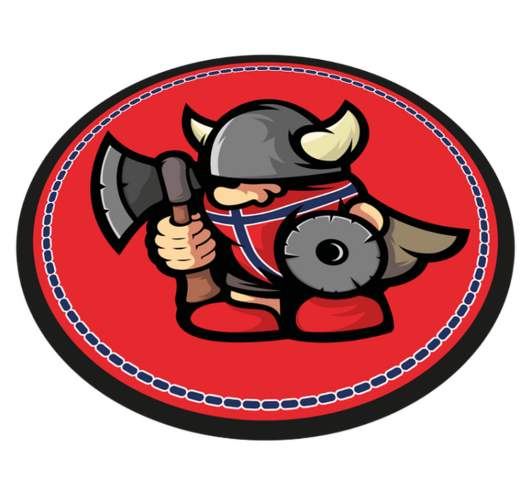 Norská vlajka vikingská koule etnický koberec - TenStickers
