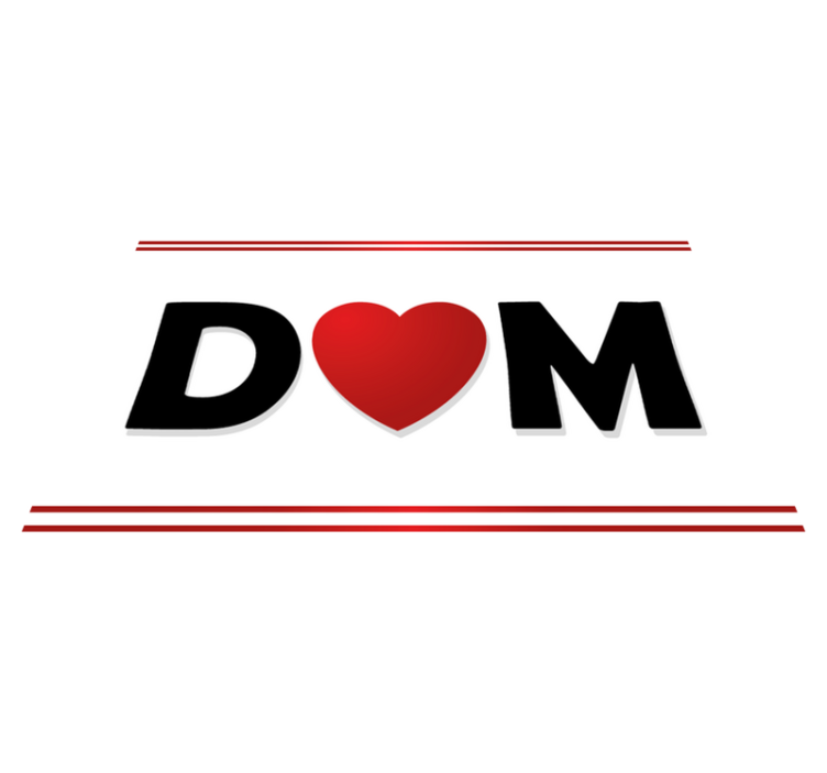 Iniciály pro páry na míru Vinylový koberec se jmény - TenStickers