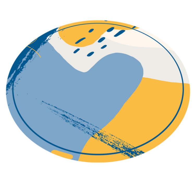 Kruhové umění Vinylový koberec s efektem kamene - TenStickers