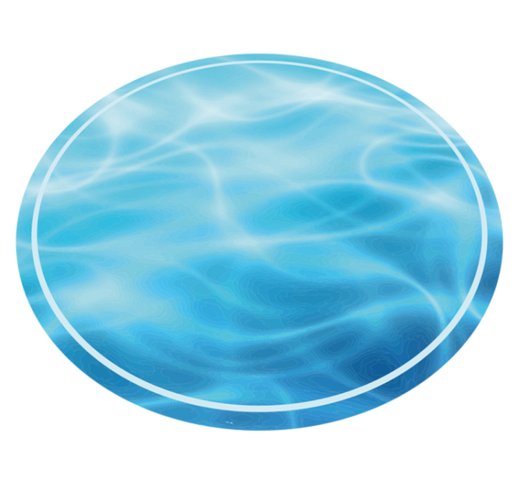 Modrý hlubinný mořský abstraktní příroda vinylový koberec - TenStickers