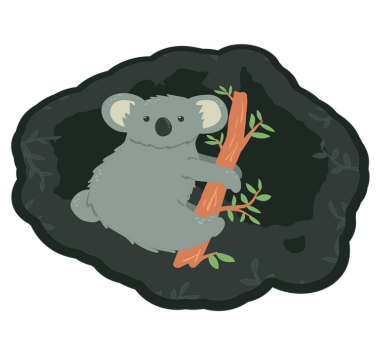 Koala chlazení na větvičce zvířecího koberce - TenStickers