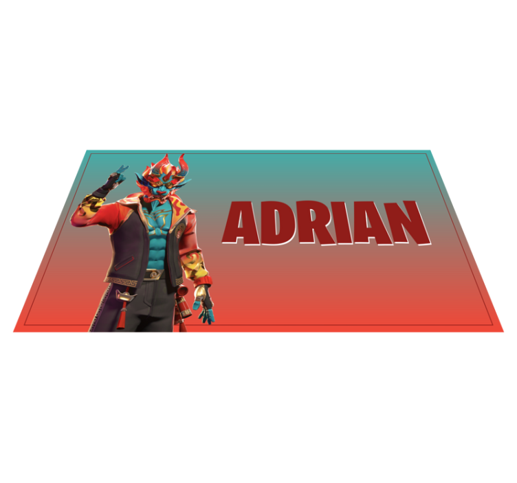 Herní postava se jménem Vinylový koberec pro teenagery - TenStickers