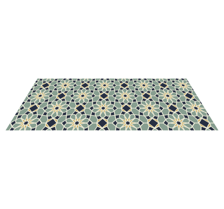 Mozaikový vinylový koberec s elegantním geometrickým vzorem - TenStickers