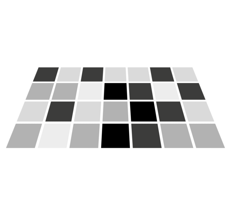 Bílý a šedý koberec - TenStickers