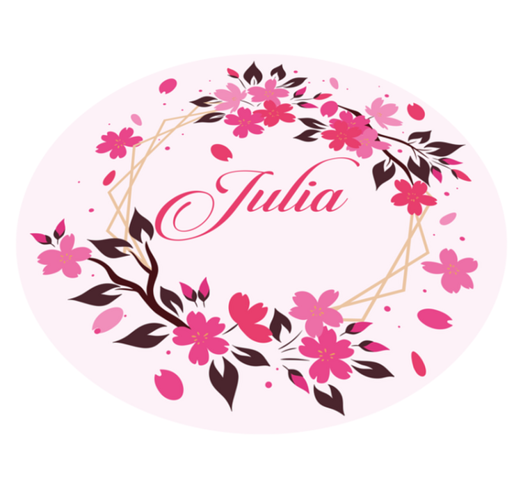 Botanická koruna se jménem Vinylový koberec do ložnice - TenStickers