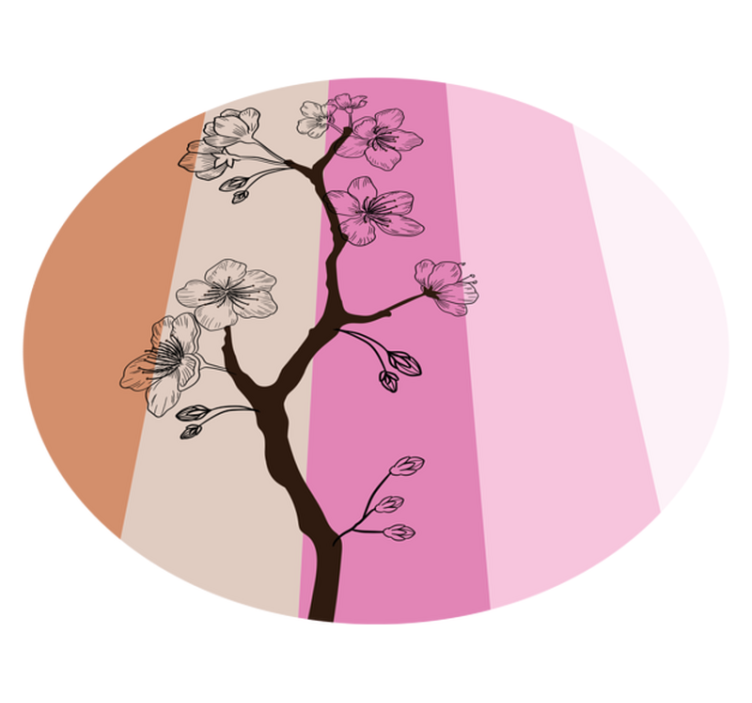 Vinylový koberec s květinami a rostlinami jarní elegance - TenStickers