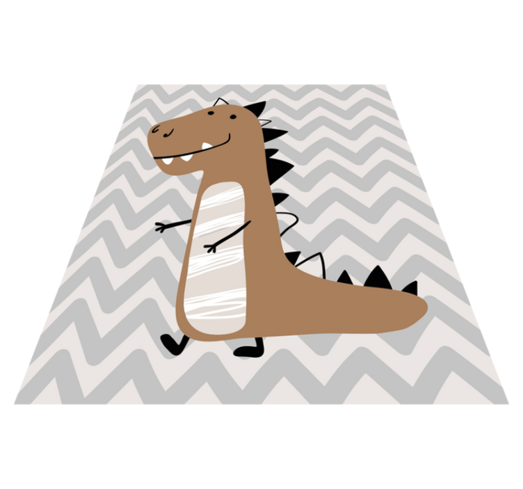 Dinosaurus se zuby zvířecí koberec - TenStickers