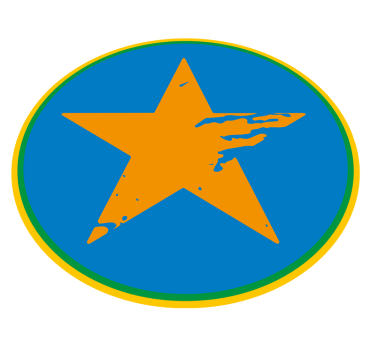 Modrý hvězdný přízvuk Ostatní Vinylový koberec - TenStickers