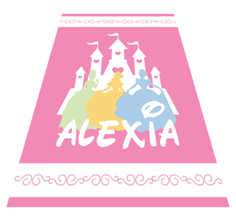 Pohádkový hrad Vinylový koberec se jmény - TenStickers