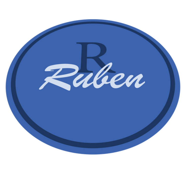 Vlastní kruh jména Vinylový koberec se jmény - TenStickers