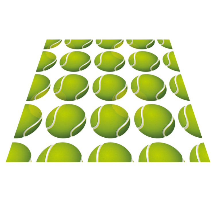Moderní zelený tenisový koberec do ložnice - TenStickers