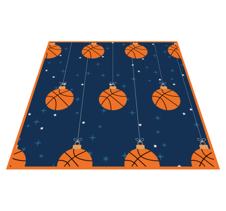 Vzor ornamentu basketbalového míče Ostatní Vinylový koberec - TenStickers
