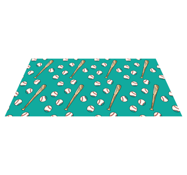 Zábavný vzor baseballu Vinylová hrací podložka - TenStickers