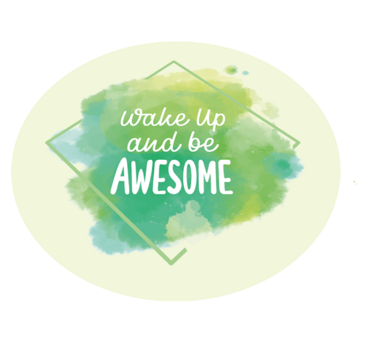 Uvolněte mimořádné Vinylový koberec s frázemi - TenStickers