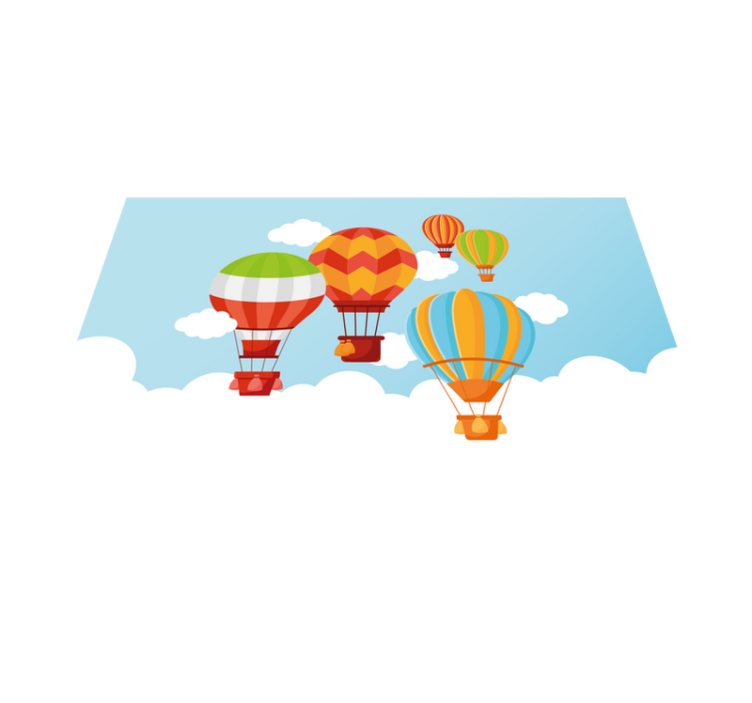 Barevný horký vzduch Ostatní Vinylový koberec - TenStickers